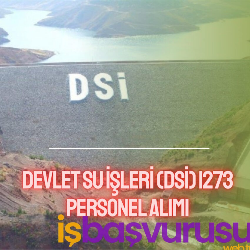 Devlet Su İşleri (DSİ) 1273 Personel Alımı 2023